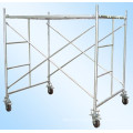 Galvanized walk through gate scaffolding